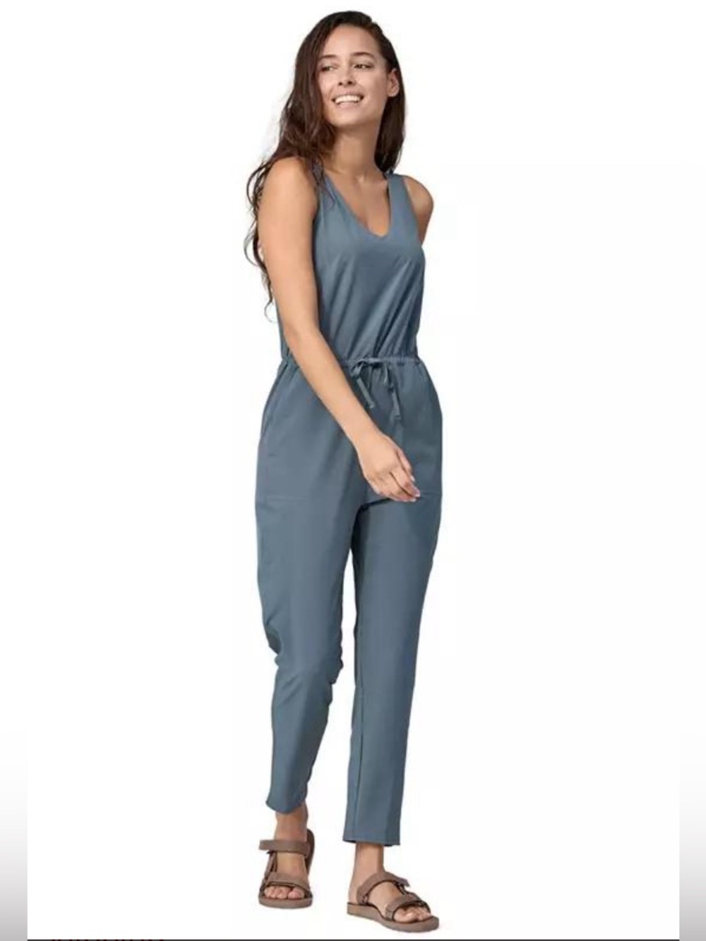 Patagonia Fleetwith Jumpsuit Women's Medium Gray Hiking Travel